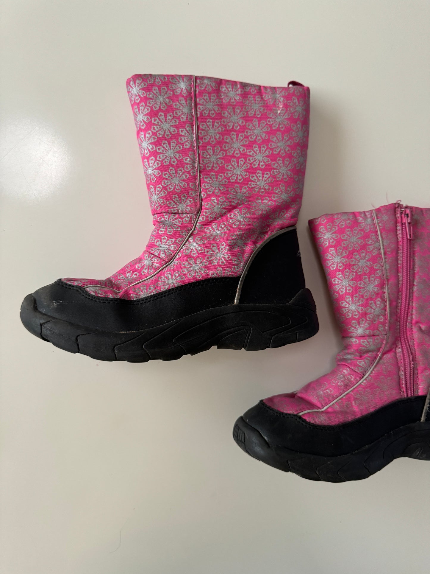 Botas invernales rosas, Talla 2Mx, Niña
