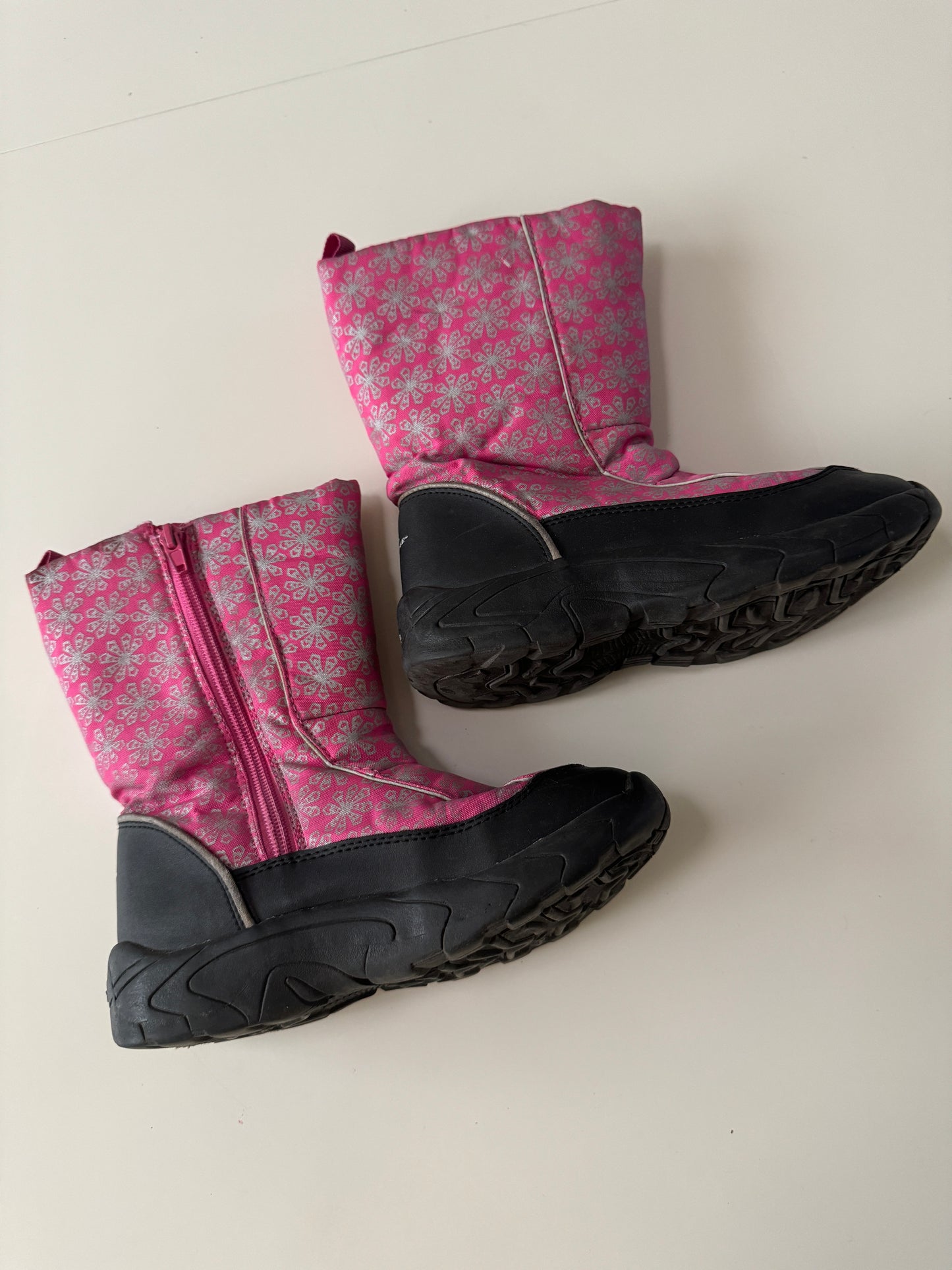 Botas invernales rosas, Talla 2Mx, Niña