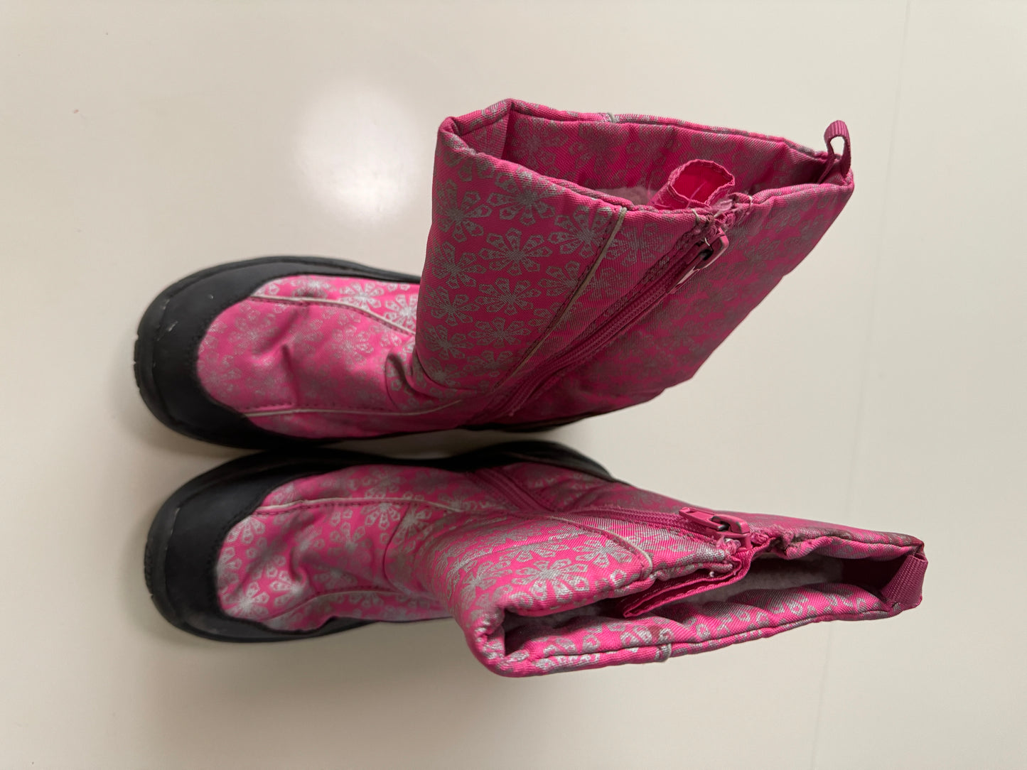 Botas invernales rosas, Talla 2Mx, Niña