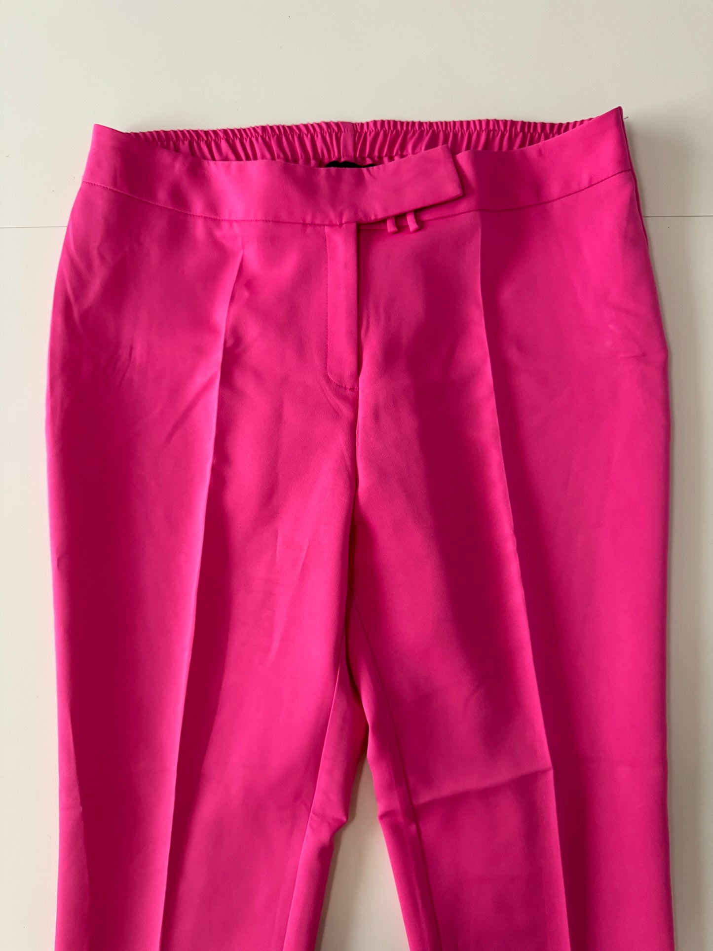 Pantalones rosas de vestir, Talla 36, XXL, Mujer