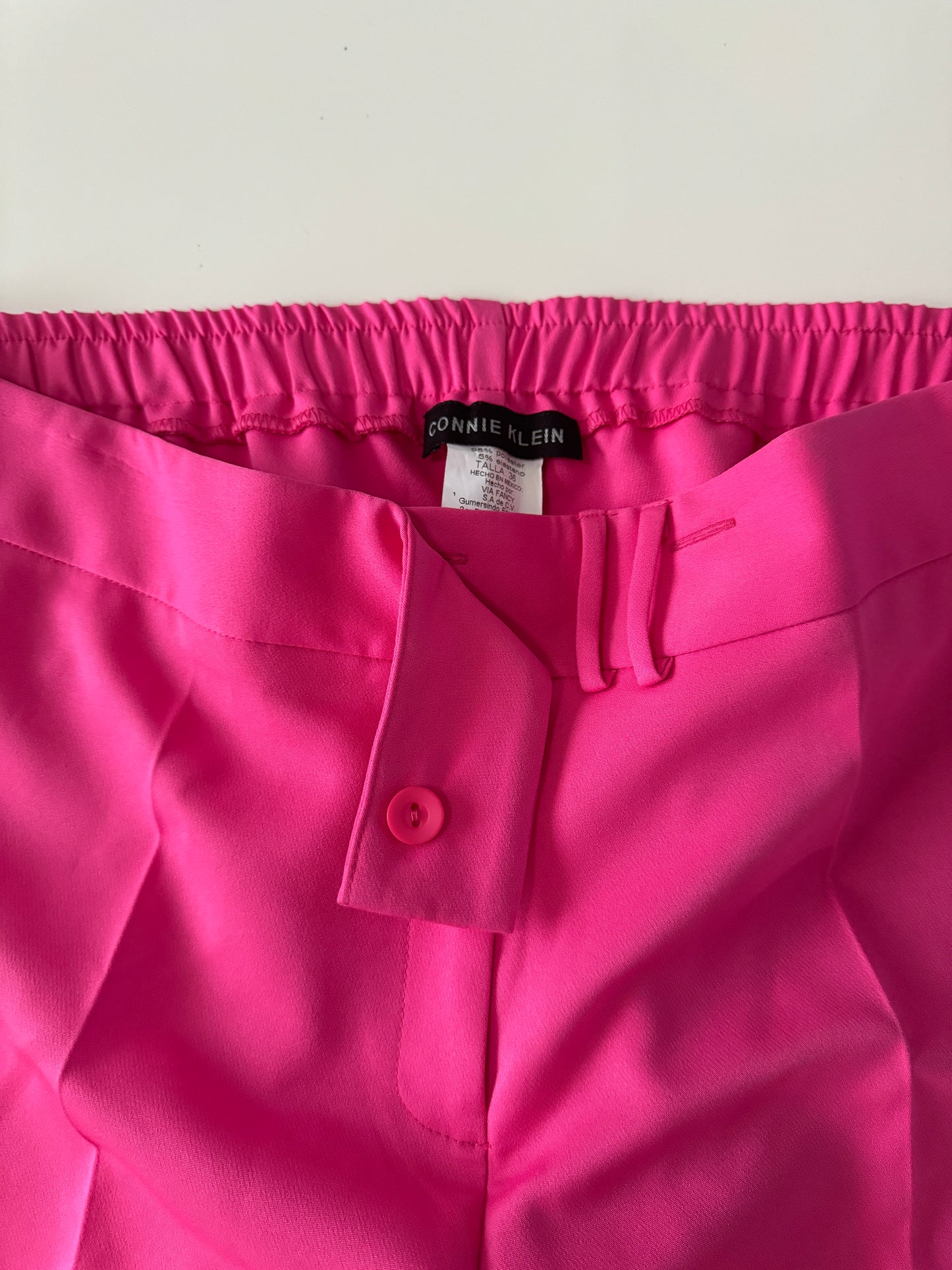 Pantalones rosas de vestir, Talla 36, XXL, Mujer