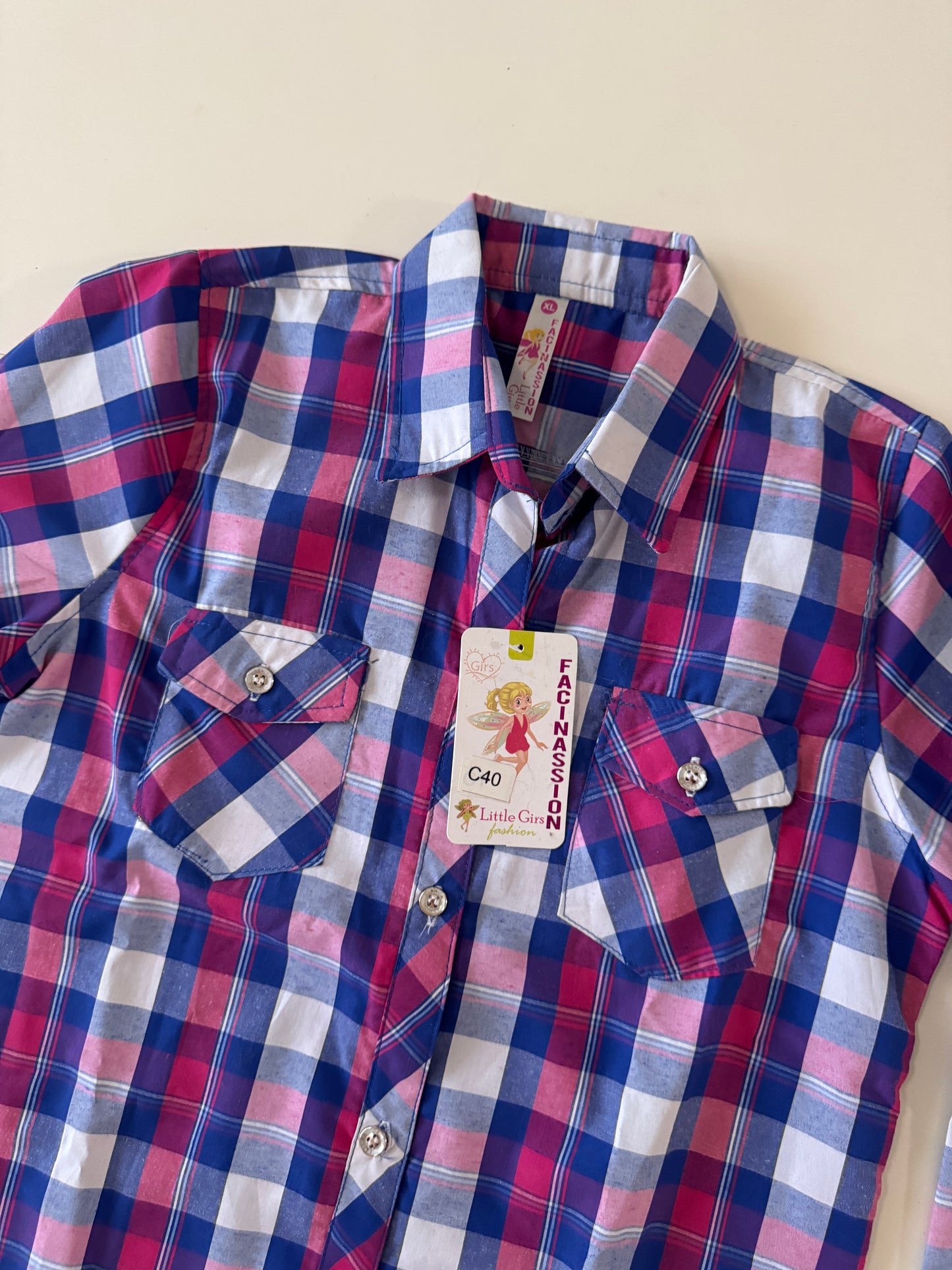 Camisa vaquera niña, Talla 10 años, Niña, Facinassion