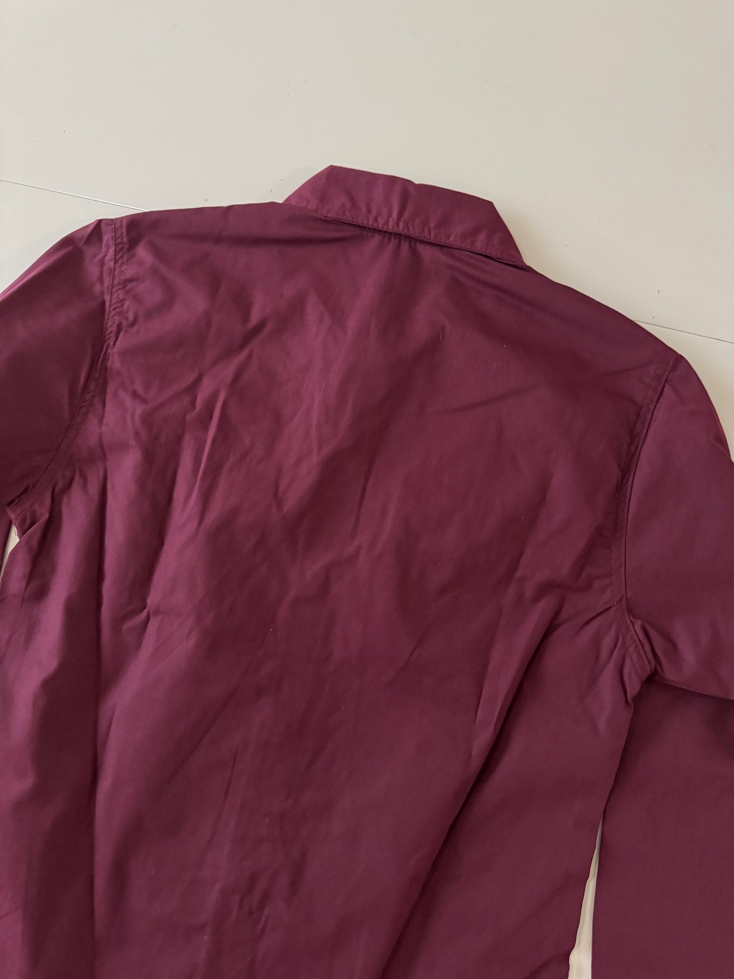 Camisa vaquera guinda, Talla 12 años, Niño, Kracto
