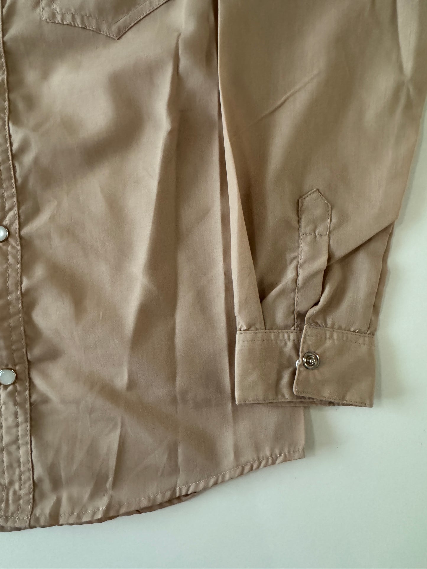Camisa vaquera beige, Talla 12 años, Niño, Kracto
