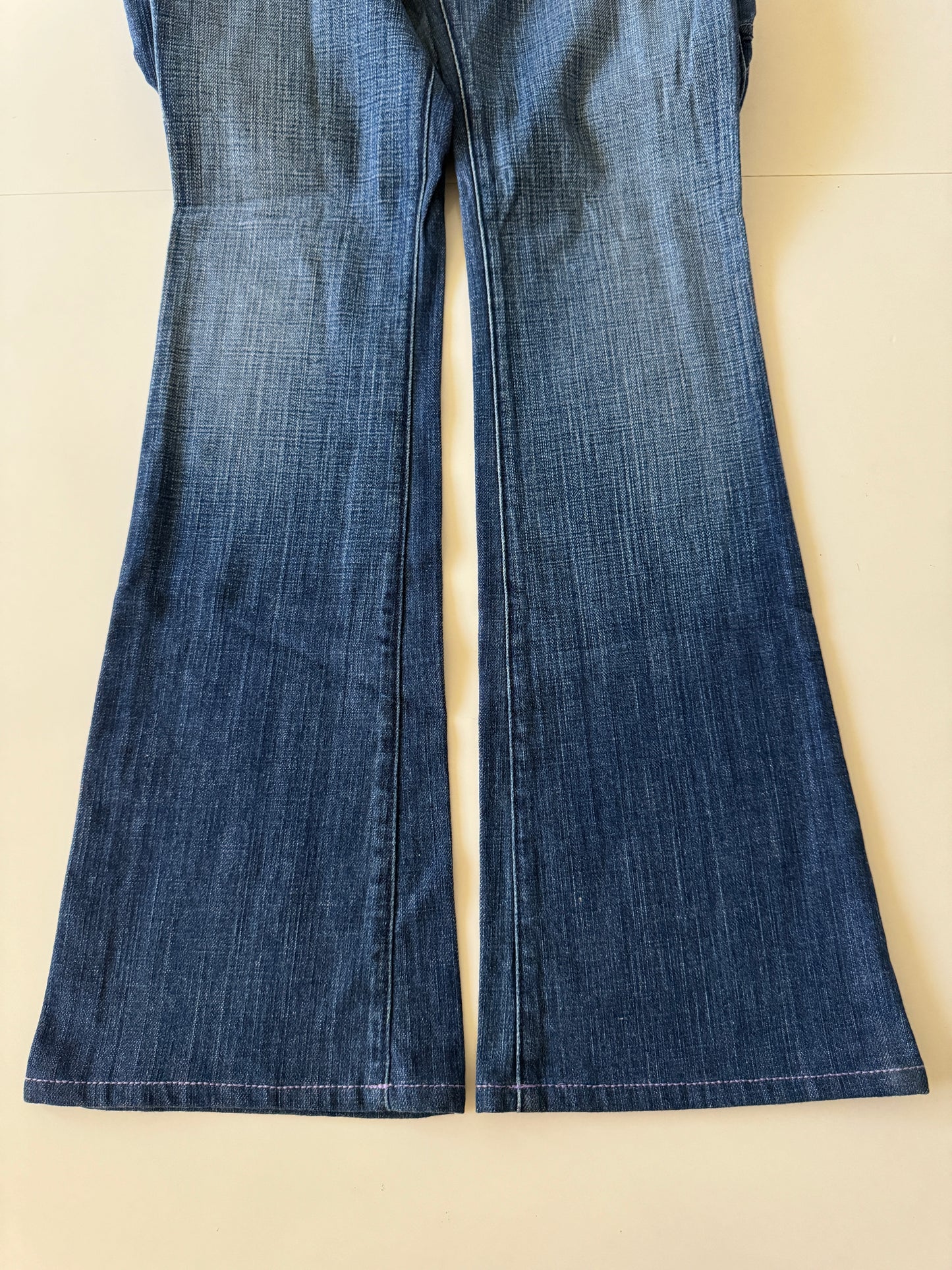 Jenas tiro bajo, campana ligera, Talla 27, S/M, Mujer