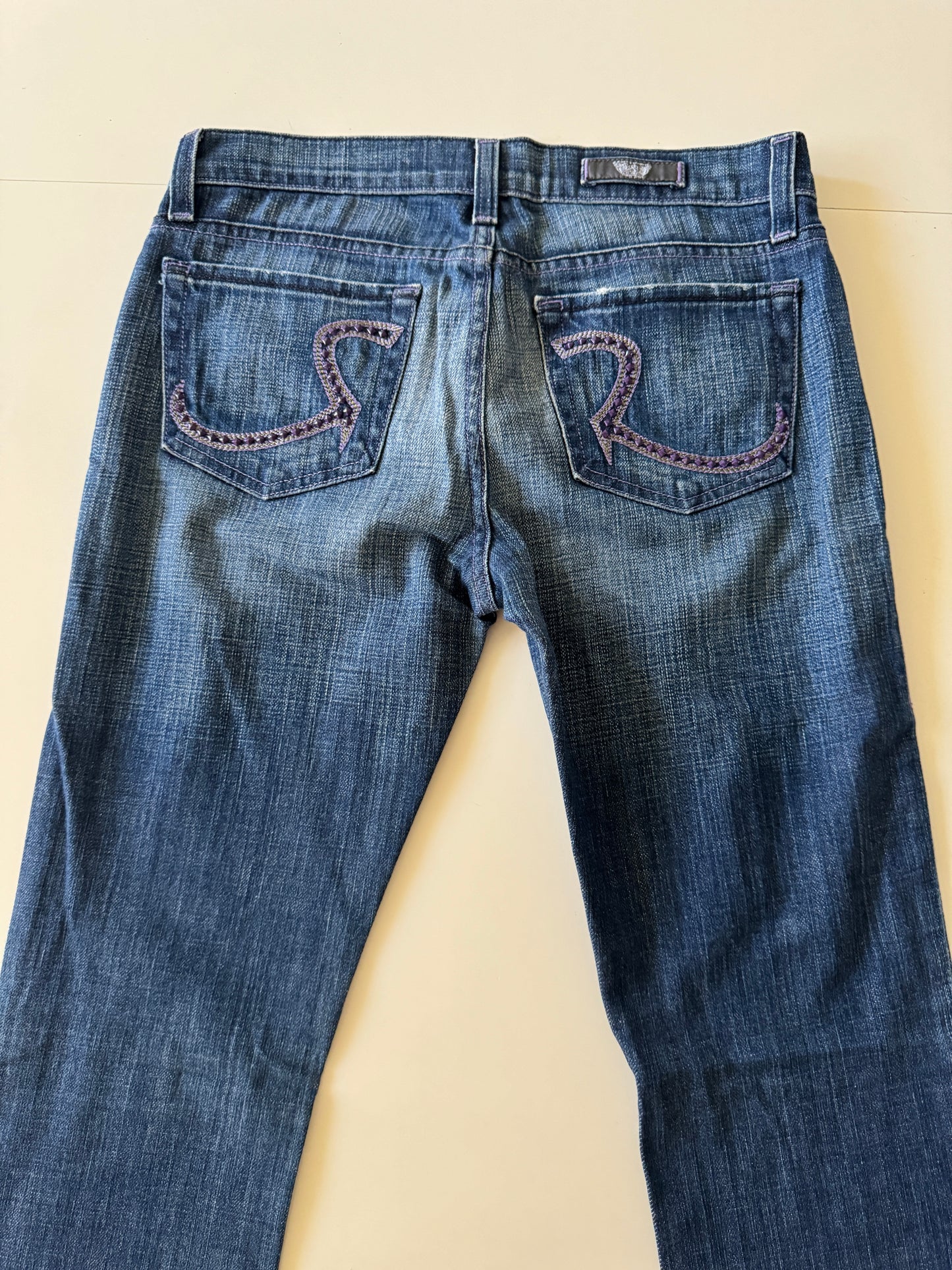 Jenas tiro bajo, campana ligera, Talla 27, S/M, Mujer