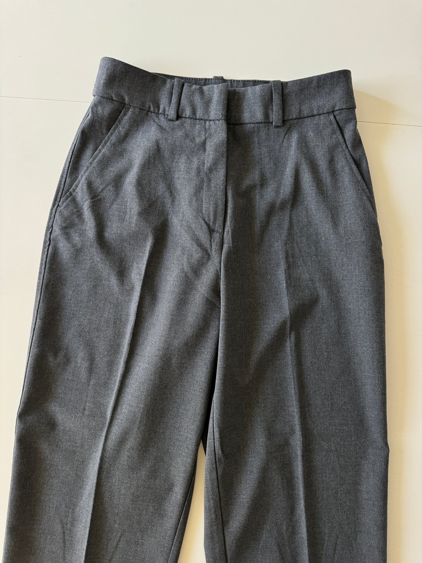 Pantalones de vestir grises, Talla 8, M, Mujer