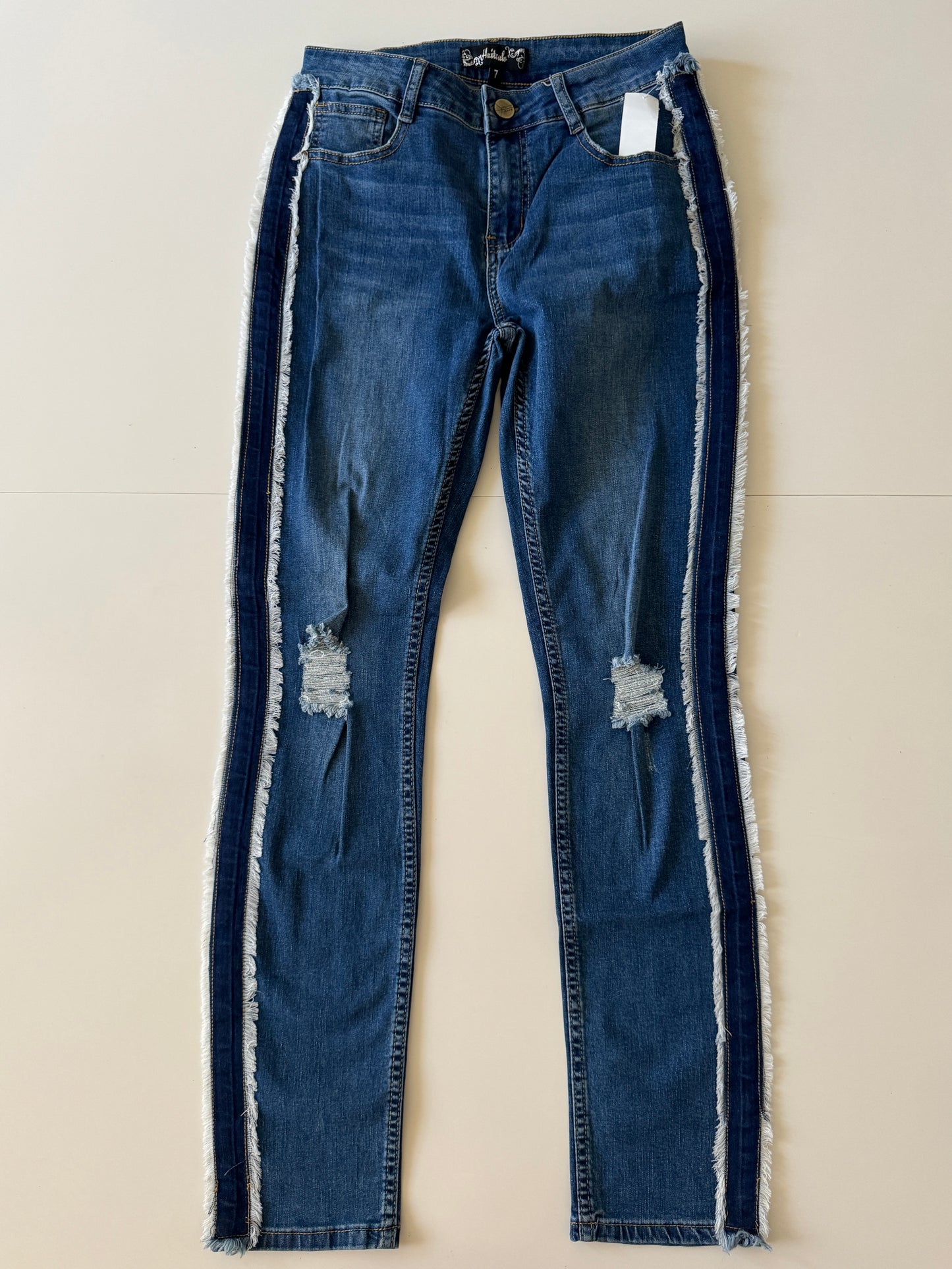 Jeans high rise, Talla 7, M, Mujer