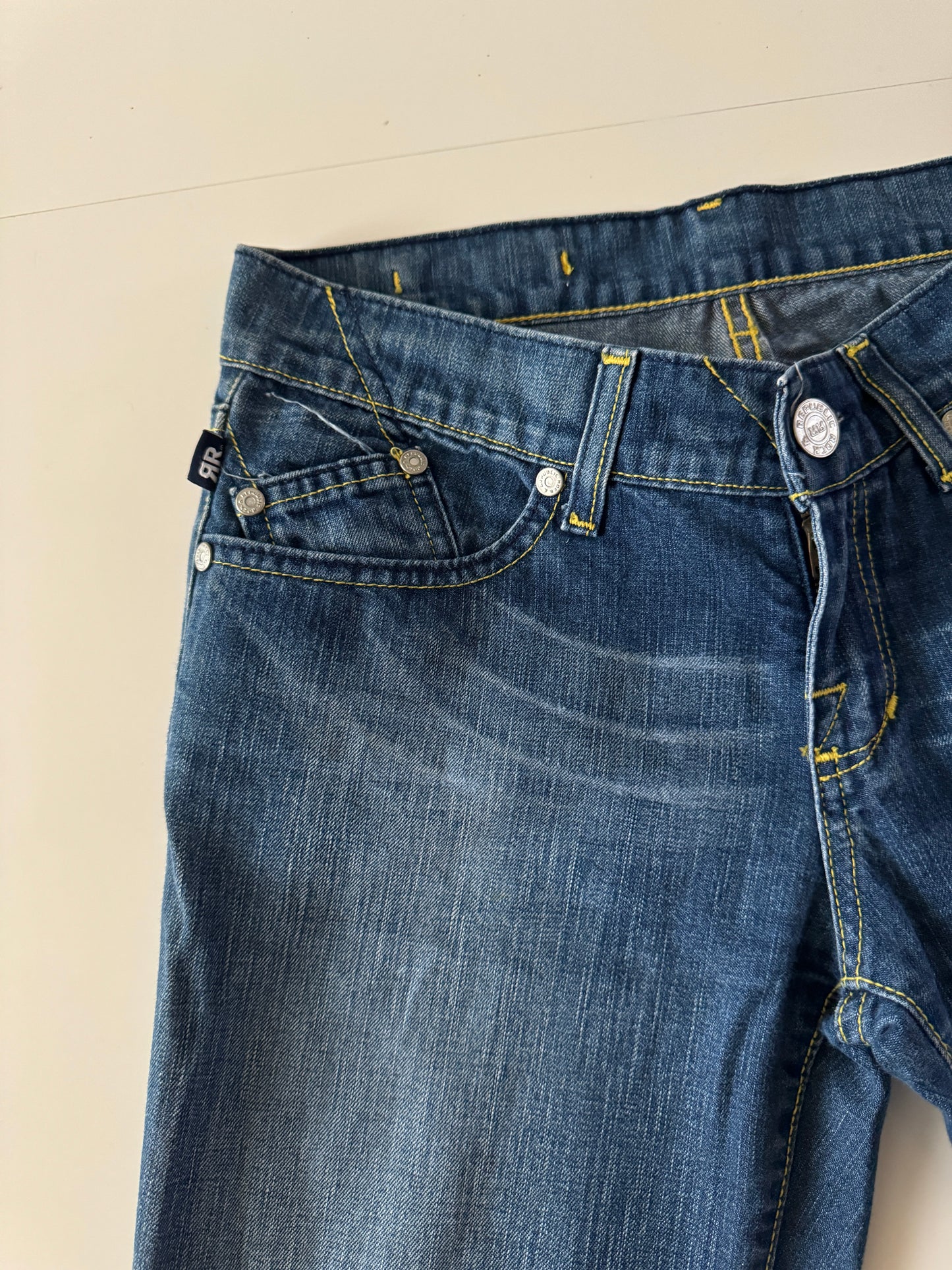 Jeans low rise, Talla 27, M, Mujer