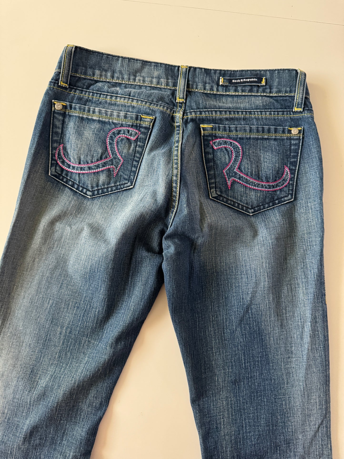 Jeans low rise, Talla 27, M, Mujer