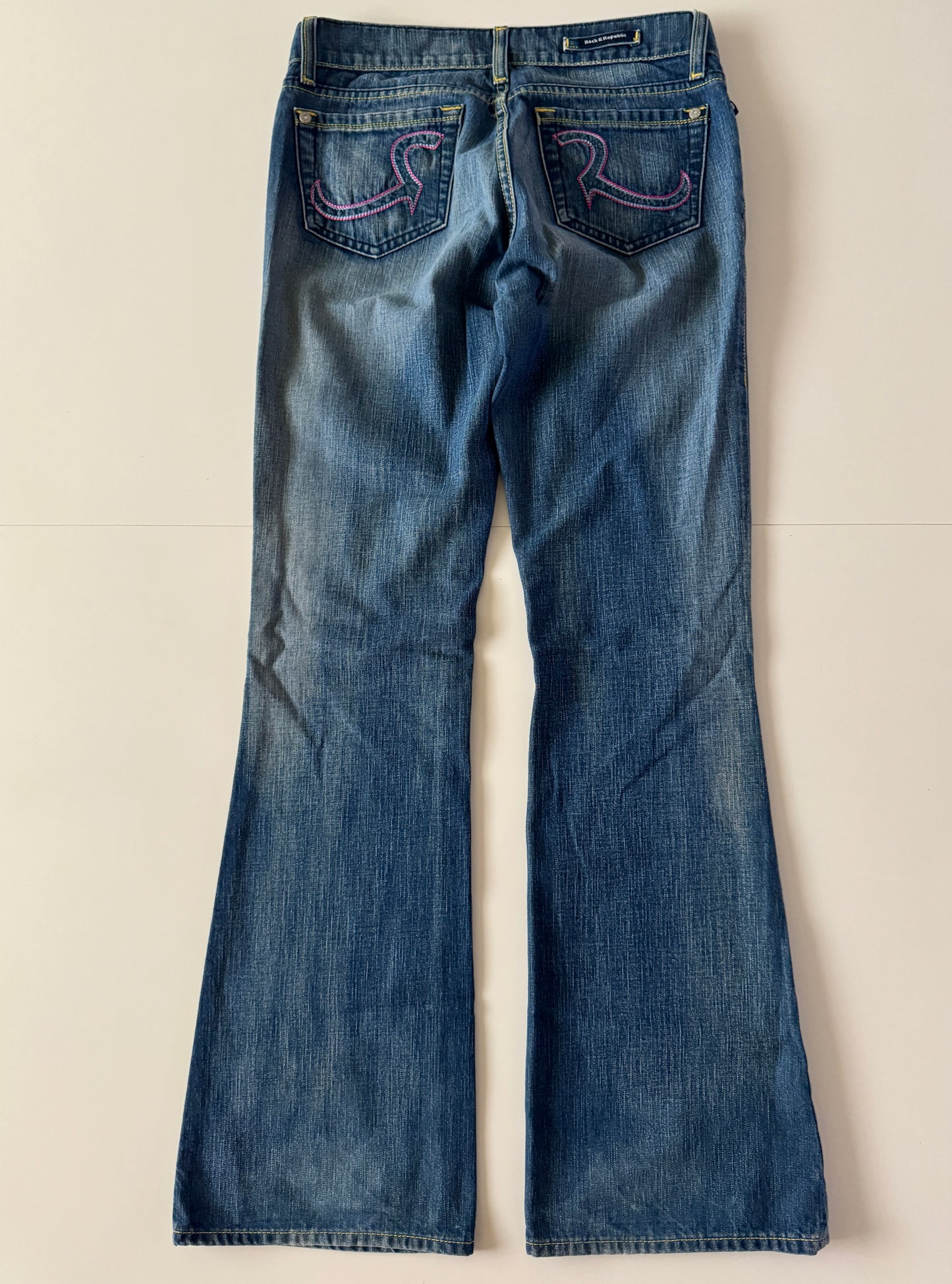 Jeans low rise, Talla 27, M, Mujer