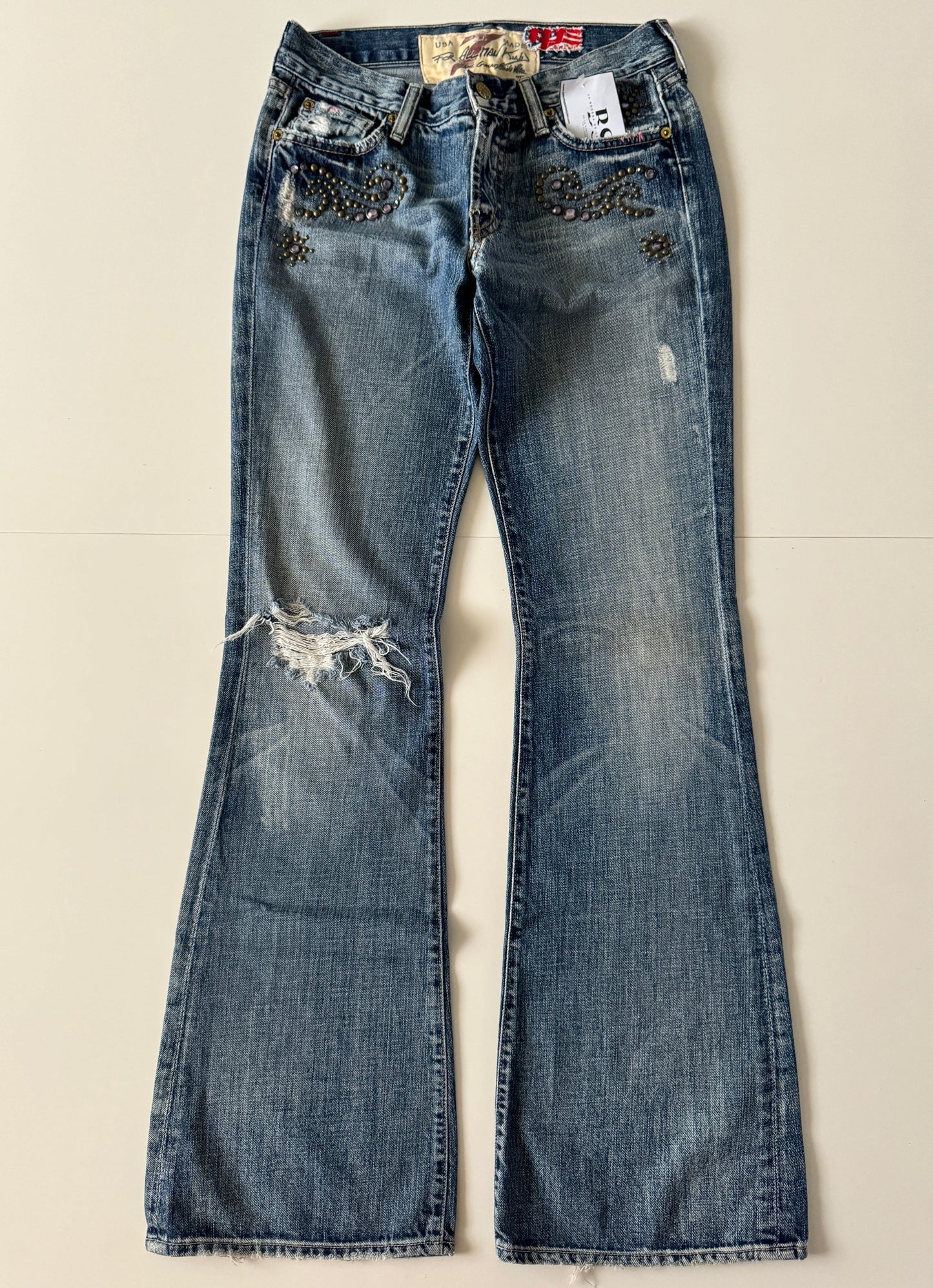 Jeans low rise, Talla 26, S, Mujer