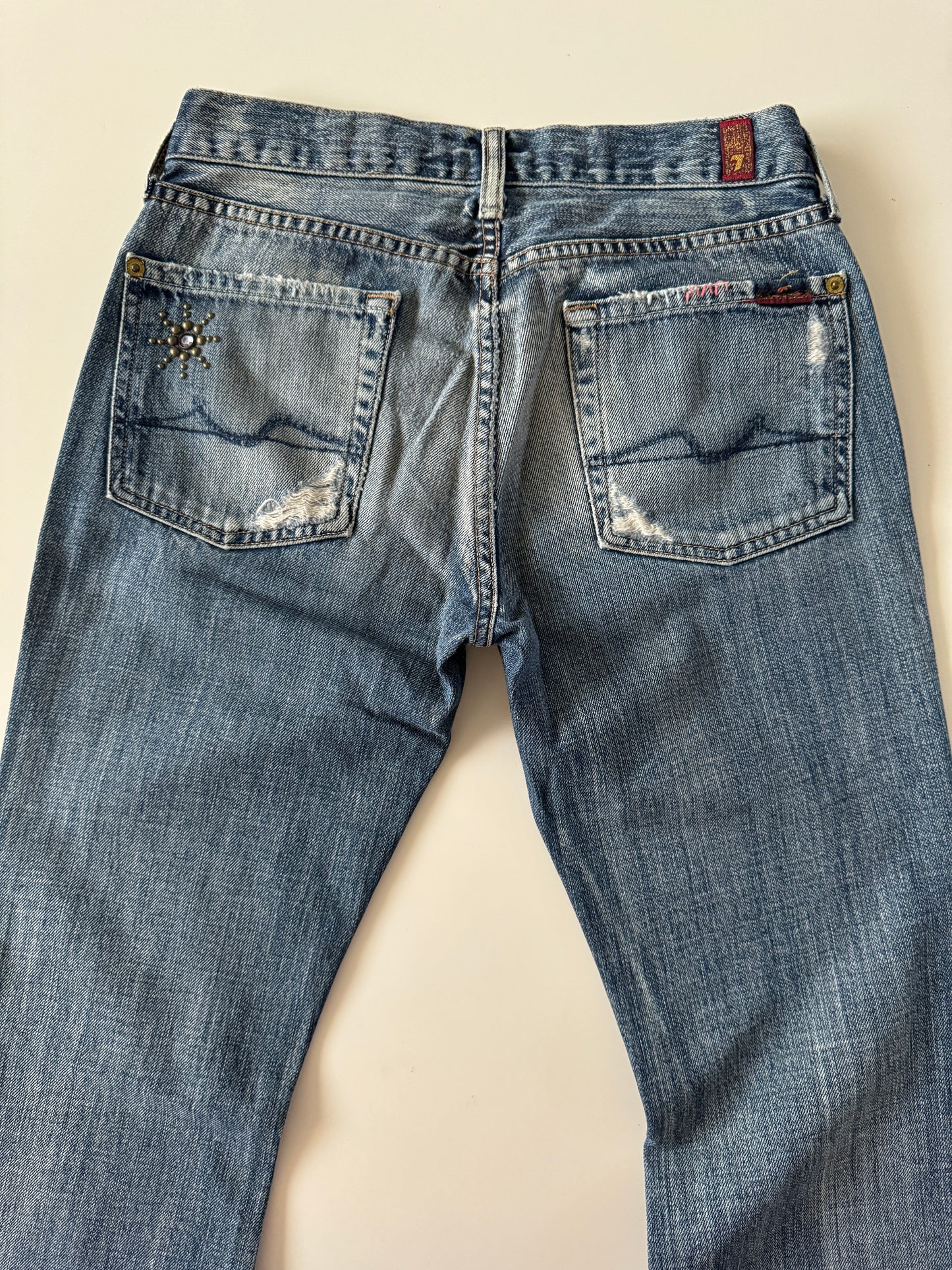 Jeans low rise, Talla 26, S, Mujer