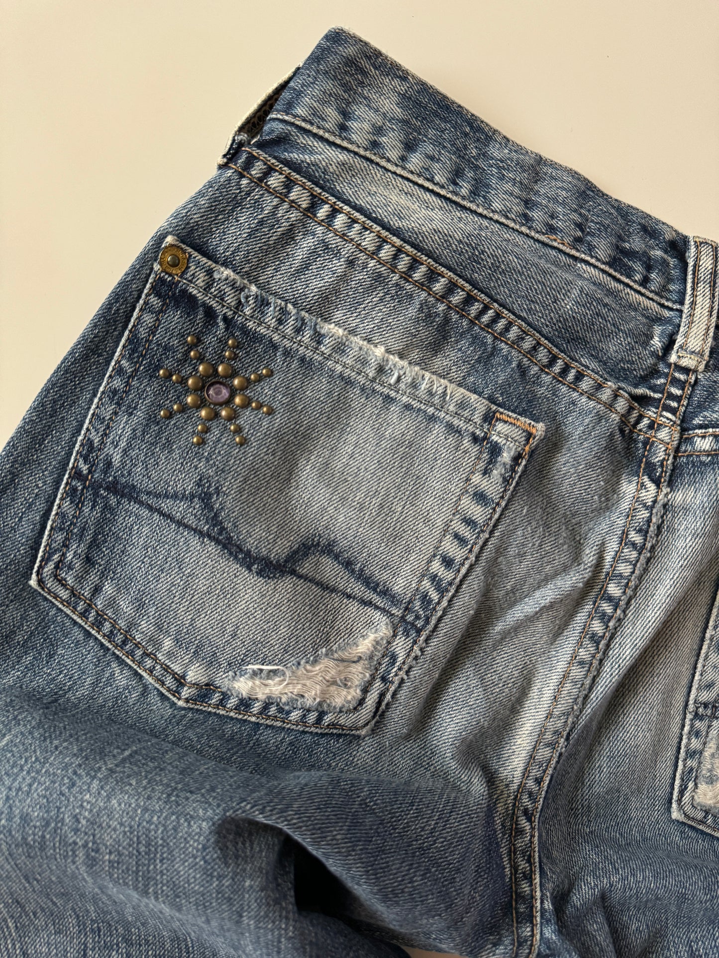 Jeans low rise, Talla 26, S, Mujer