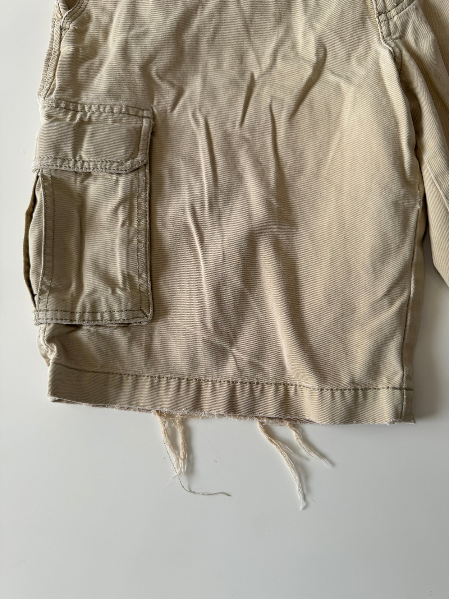 Shorts desgastados beige, Talla32 cintura, Hombre