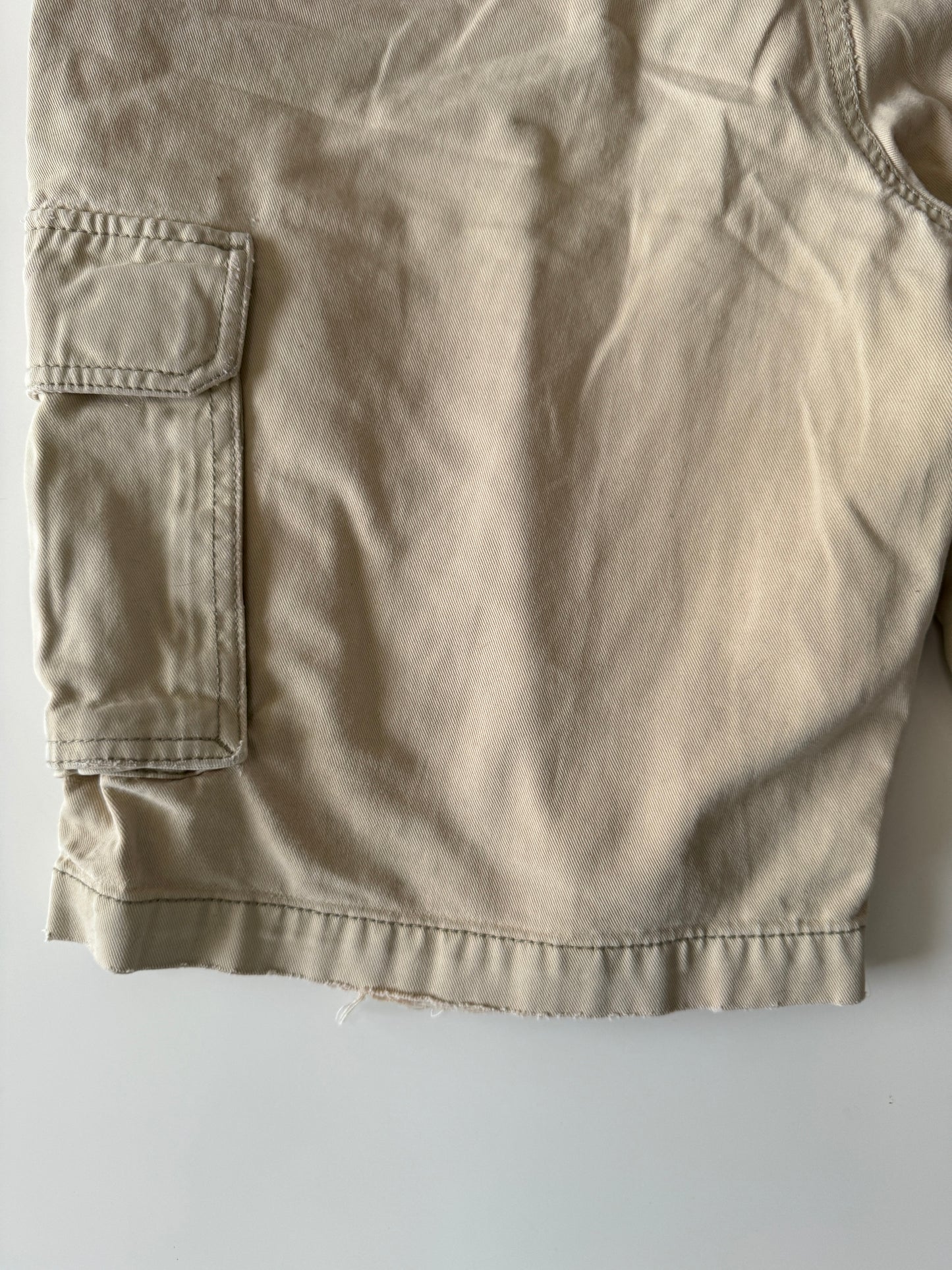 Shorts desgastados beige, Talla32 cintura, Hombre