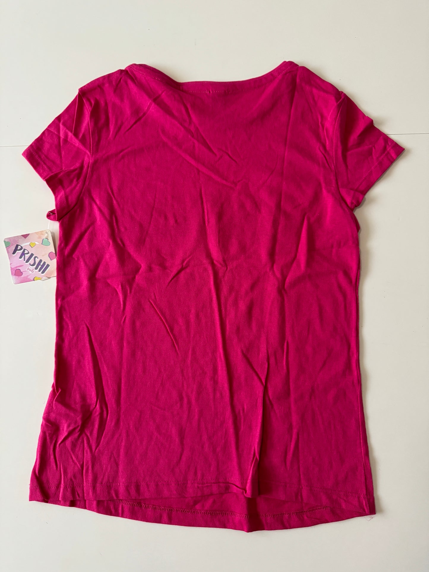 Playera rosa estampada, Talla S, Mujer