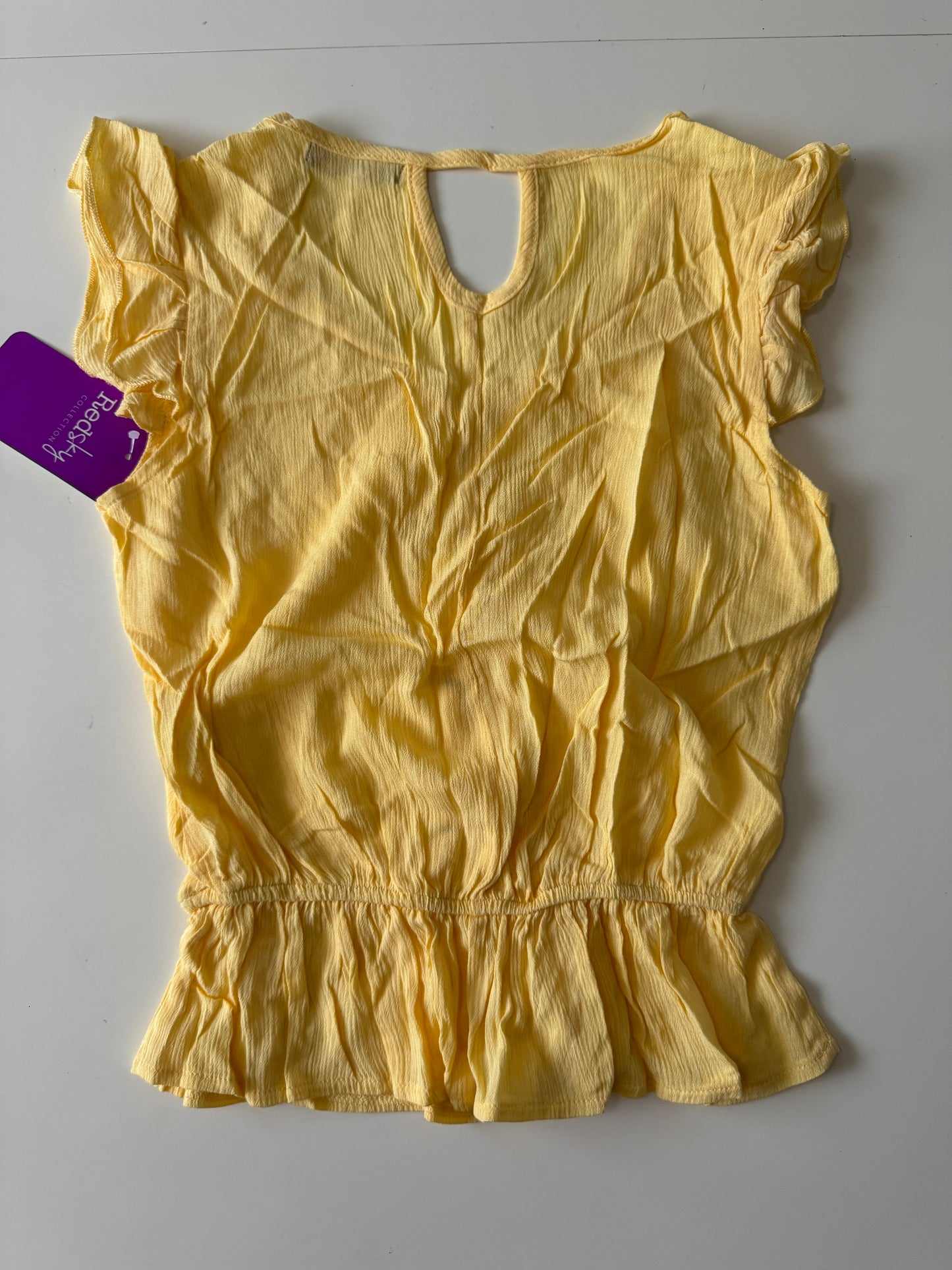 Blusa veraniega amarilla, Talla XS, 14 Teen