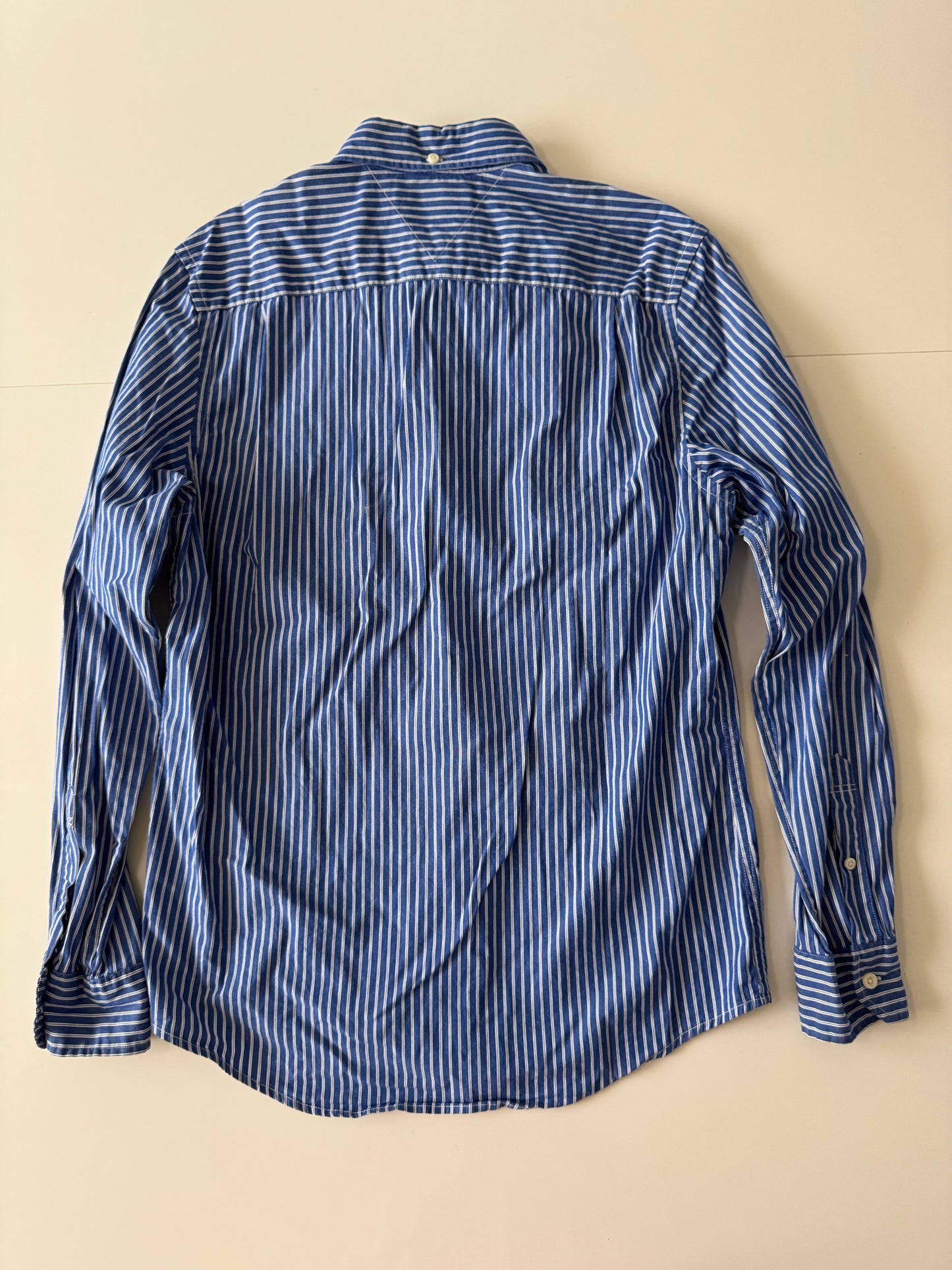 Camisa rayas azul, Talla M, Hombre