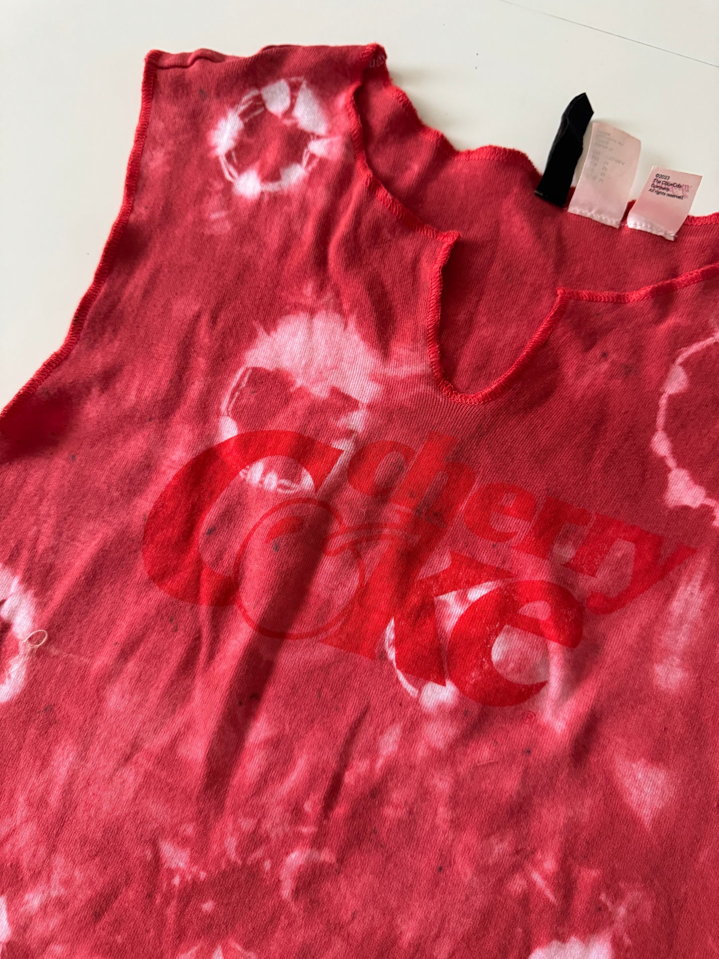 Playera tie dye cherry coke, Talla M, Mujer