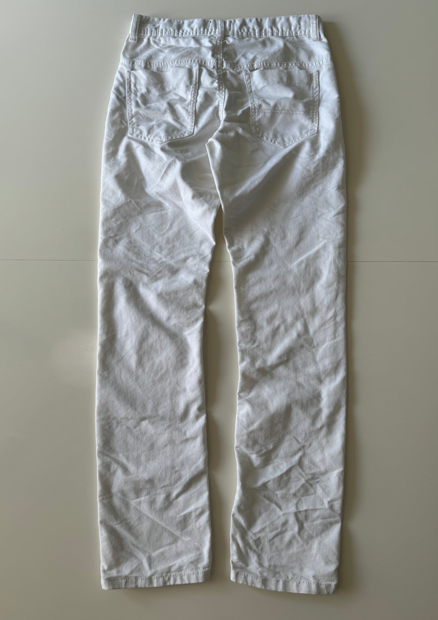 Jeans blancos, Talla S, Corte regular, Mujer