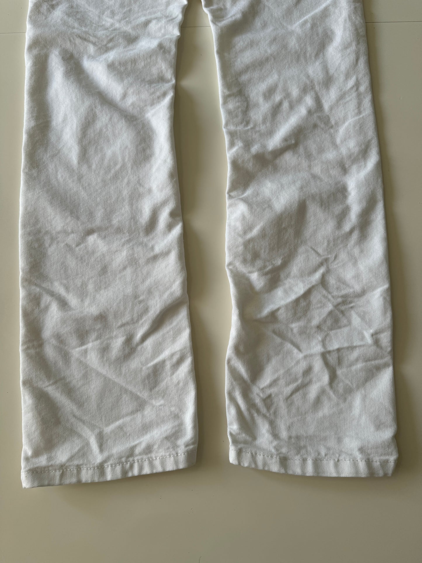 Jeans blancos, Talla S, Corte regular, Mujer