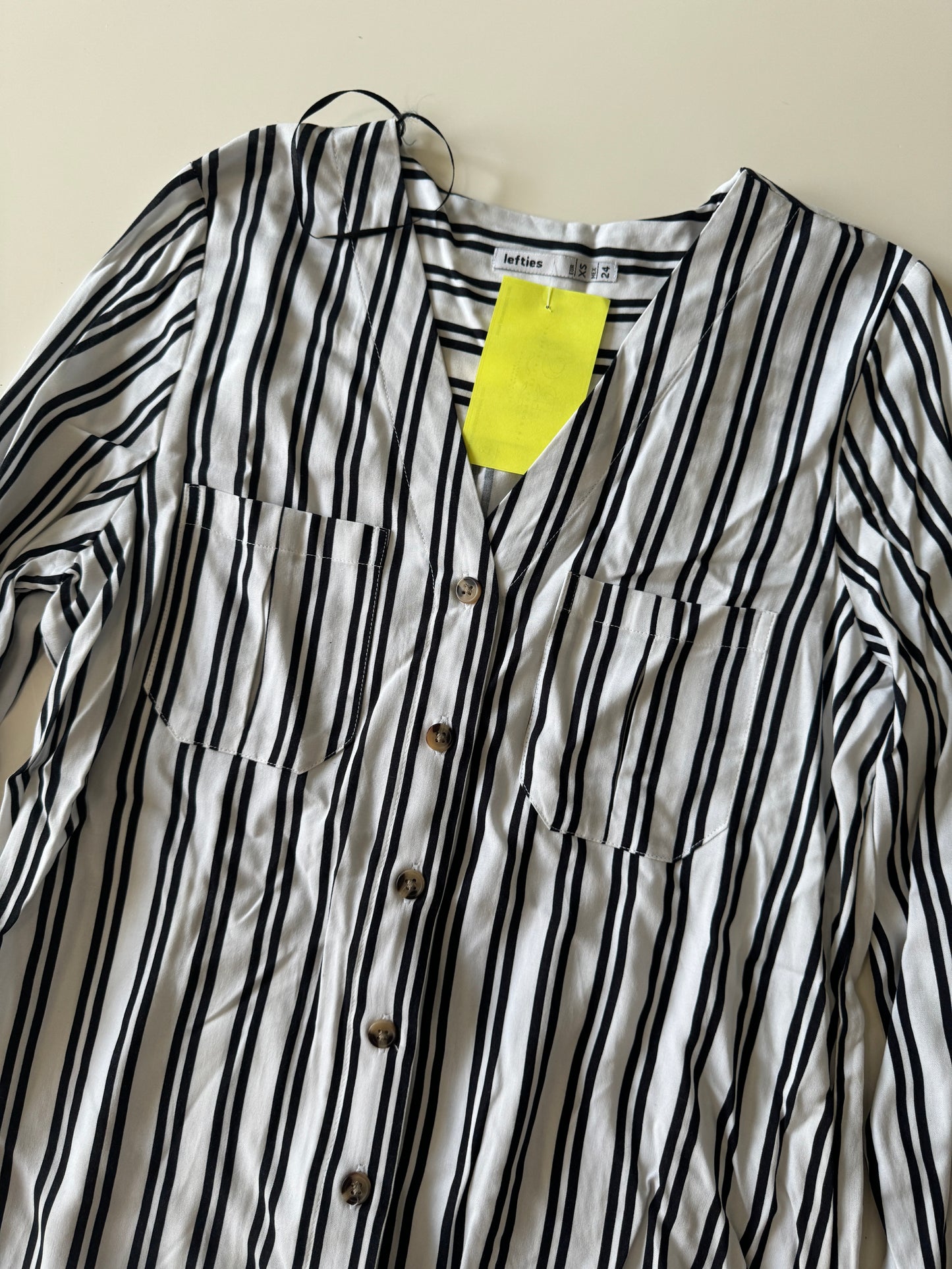 Camisa de rayas, Talla XS, 24, Mujer