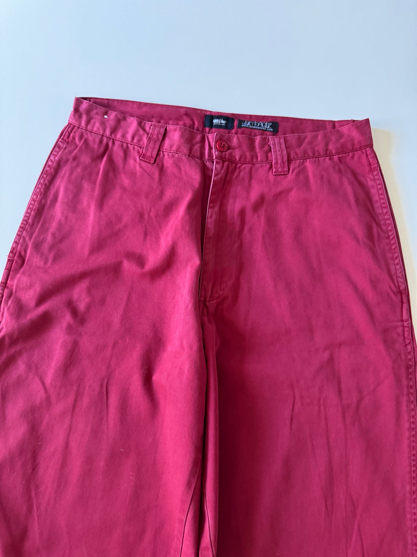 Pantalones vintage rojos, Talla 32x32, Hombre