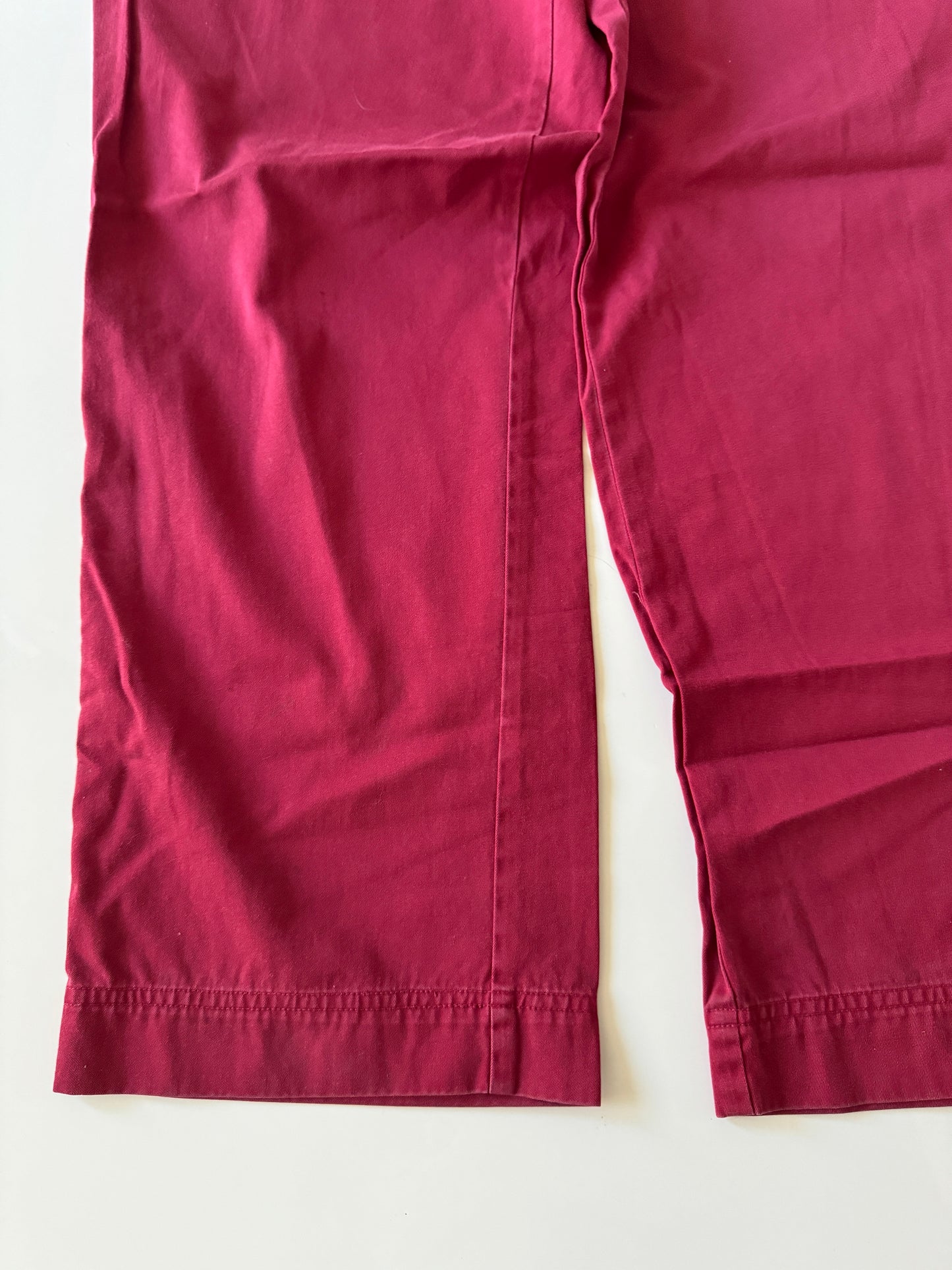Pantalones vintage rojos, Talla 32x32, Hombre