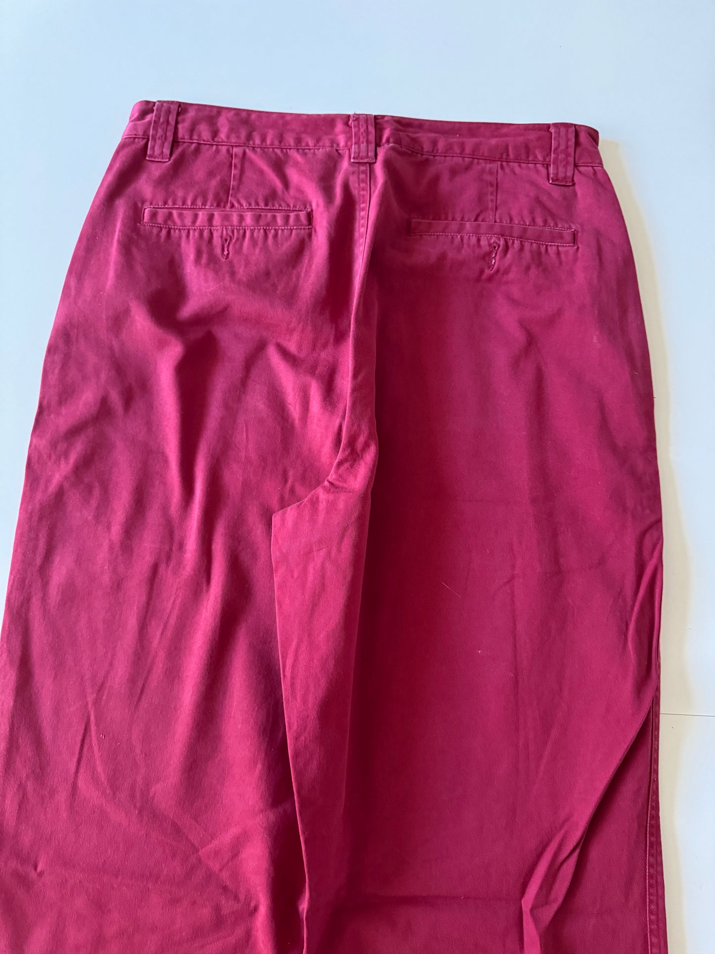 Pantalones vintage rojos, Talla 32x32, Hombre