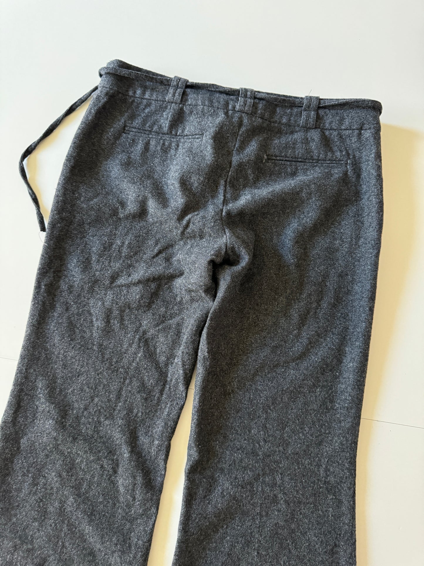 Pantalones grises de invierno, Talla 26Mx, 4Usa, S, Mujer