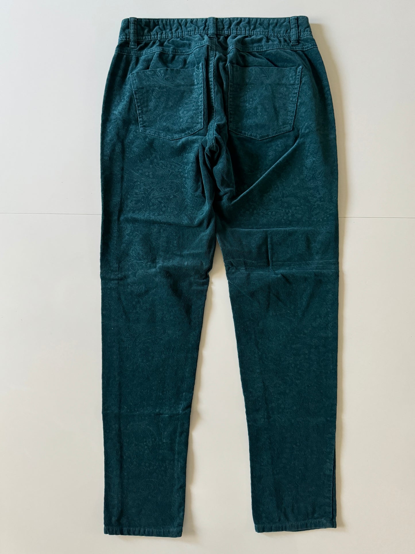 Pantalones de corduroy estampado, Talla 4R, M, Mujer