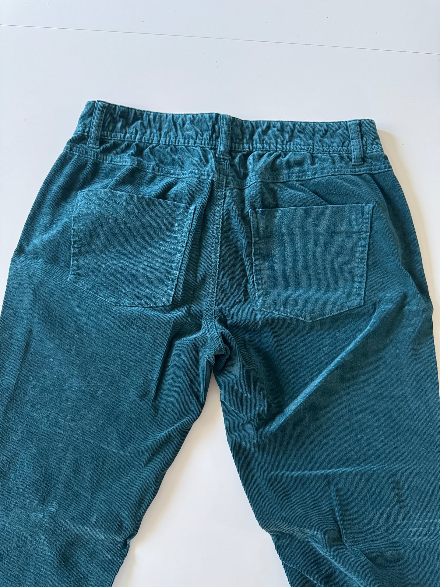Pantalones de corduroy estampado, Talla 4R, M, Mujer