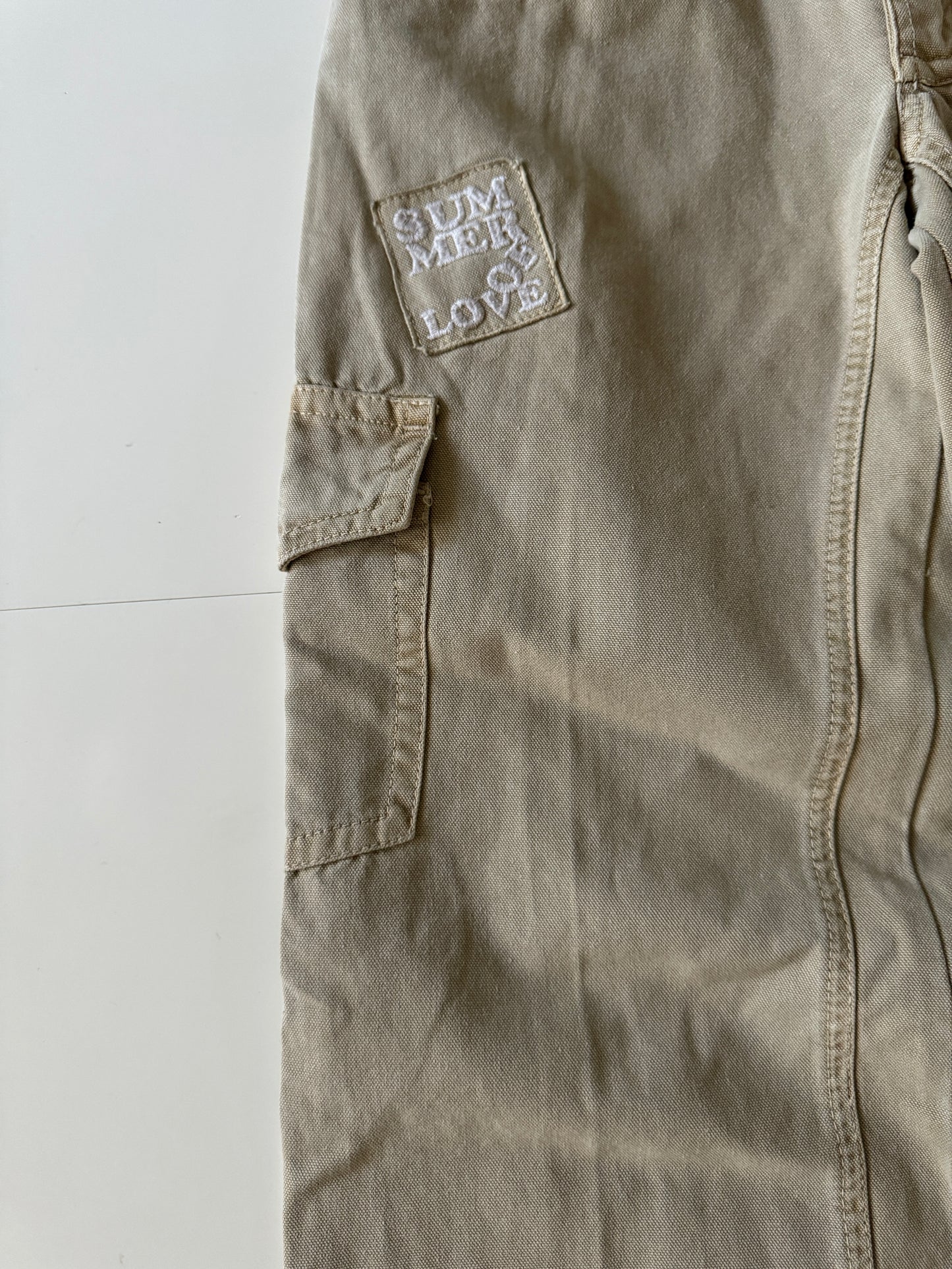 Jeans beige Y2K, Talla 28Mx, 38Eur, Mujer