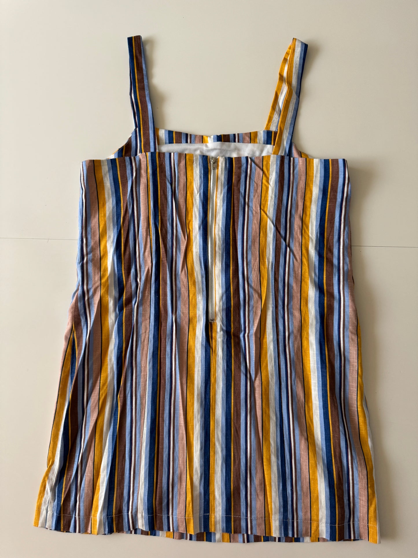 Vestido corto de rayas, Talla S, Mujer