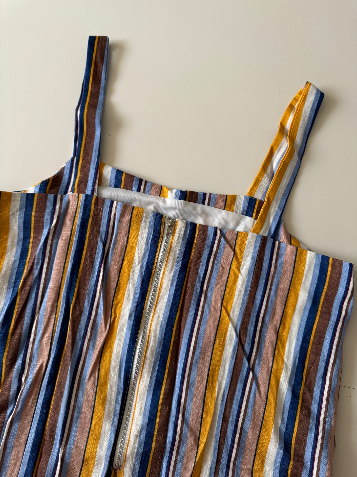Vestido corto de rayas, Talla S, Mujer