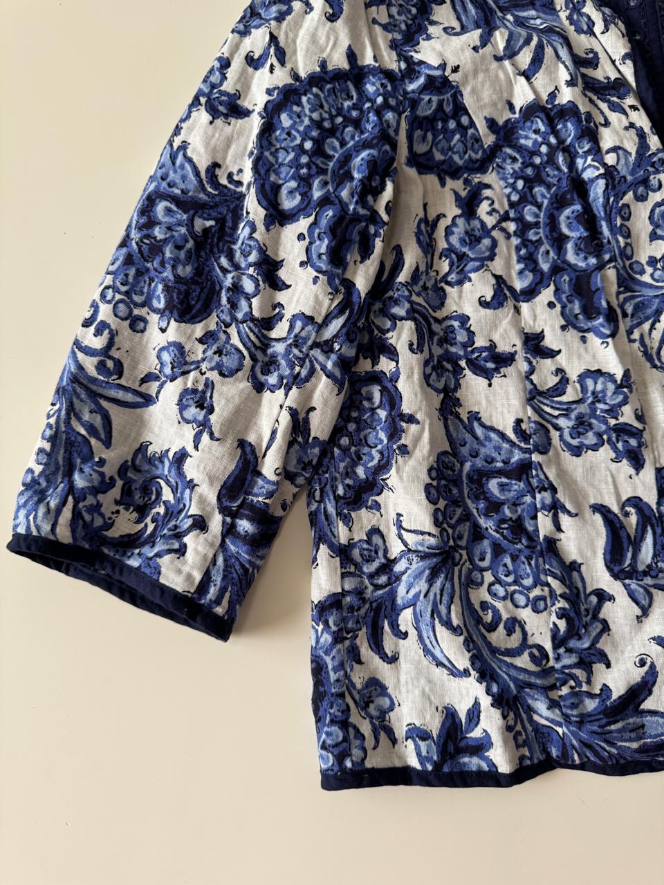 Chaqueta de lino, doble vista, Talla L, Mujer