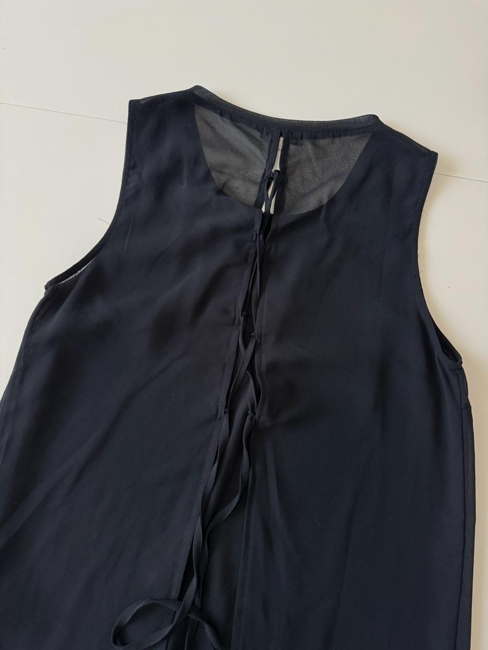 Blusa sin mangas negra, Talla S, Mujer