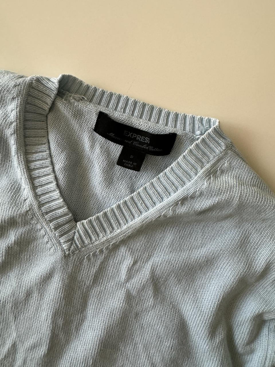 Cardigan celeste, Talla S, Mujer