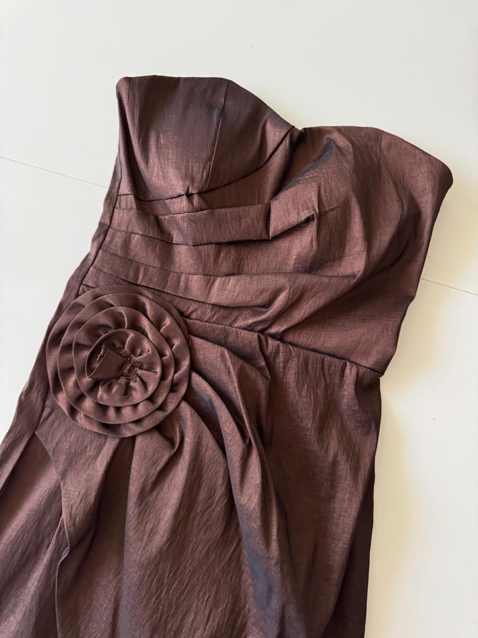 Vestido de cocktail plisado, Talla XS Mujer, 12-14 años Teen