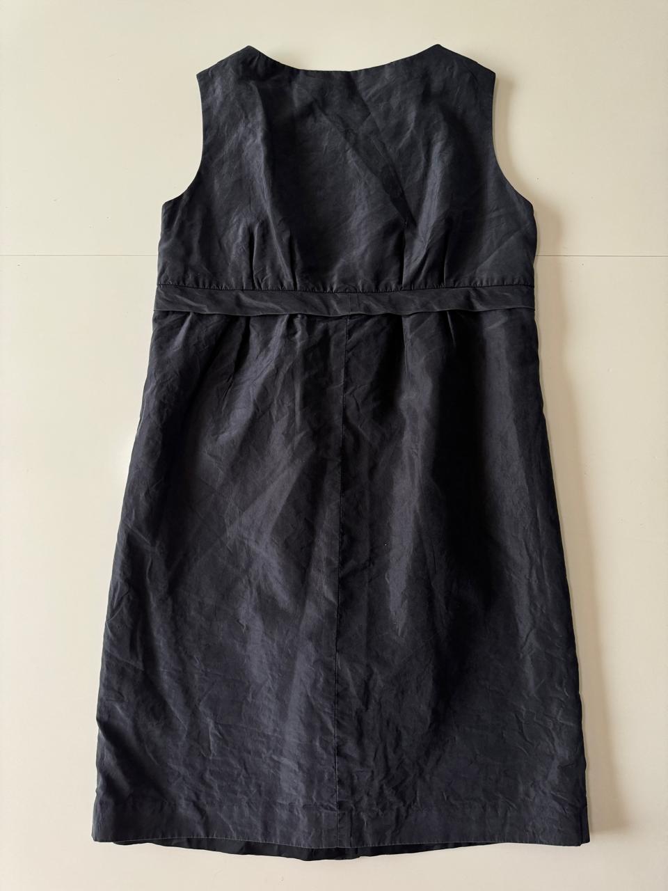 Vestido sin mangas gris quemado, Talla 2 Petite, S, Mujer