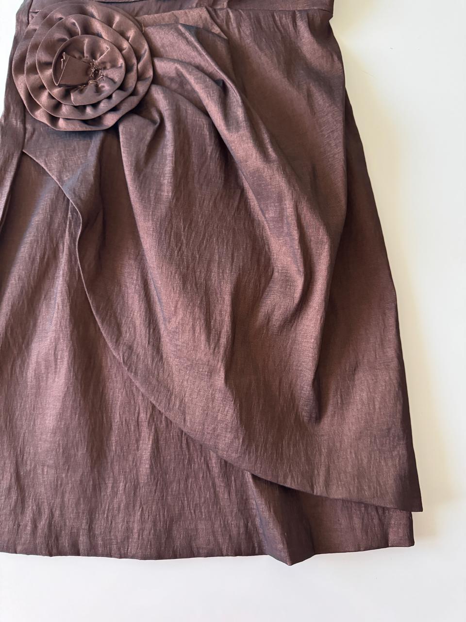 Vestido de cocktail plisado, Talla XS Mujer, 12-14 años Teen
