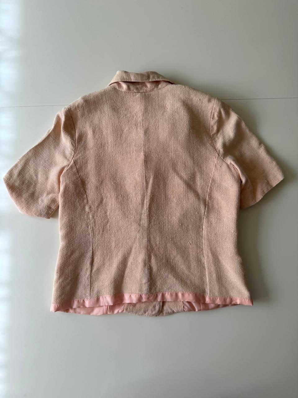 Cordinado salmón, Talla S, Mujer