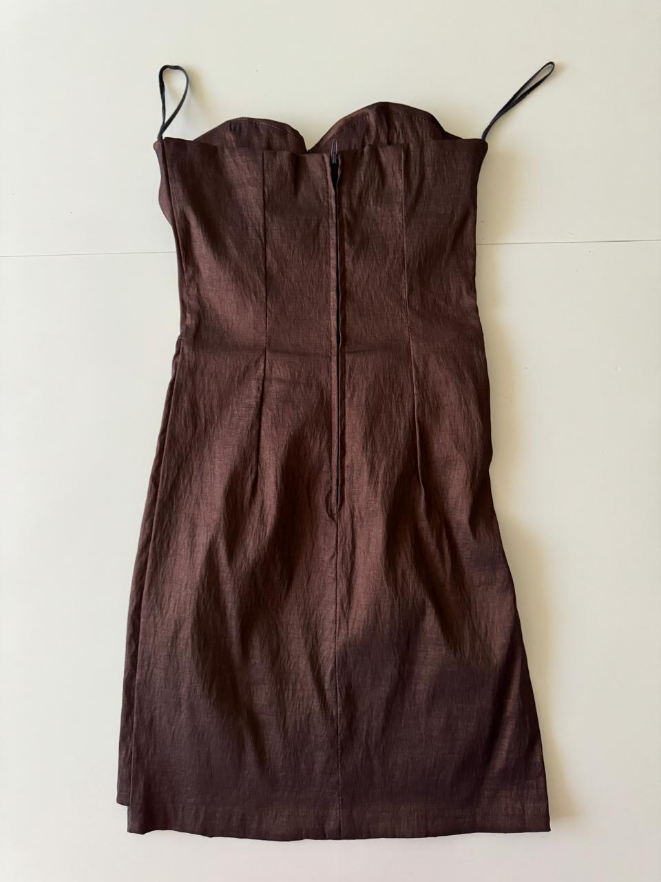 Vestido de cocktail plisado, Talla XS Mujer, 12-14 años Teen