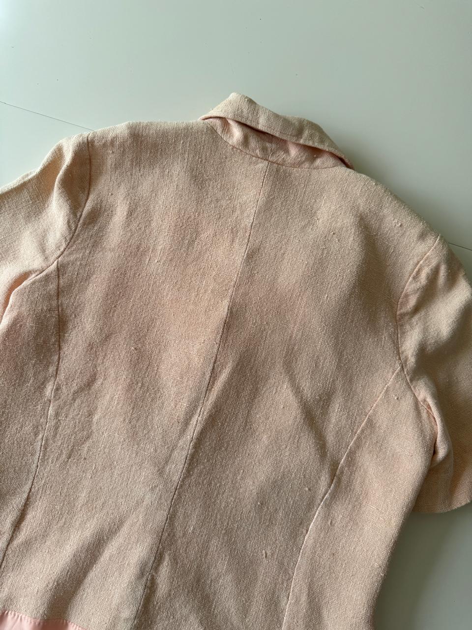 Cordinado salmón, Talla S, Mujer