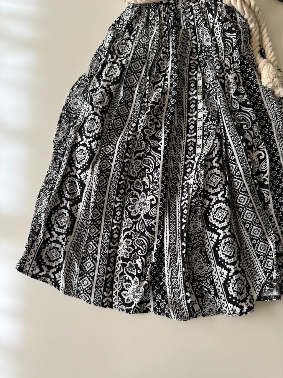 Vestido camisero estampado, Talla M, Mujer