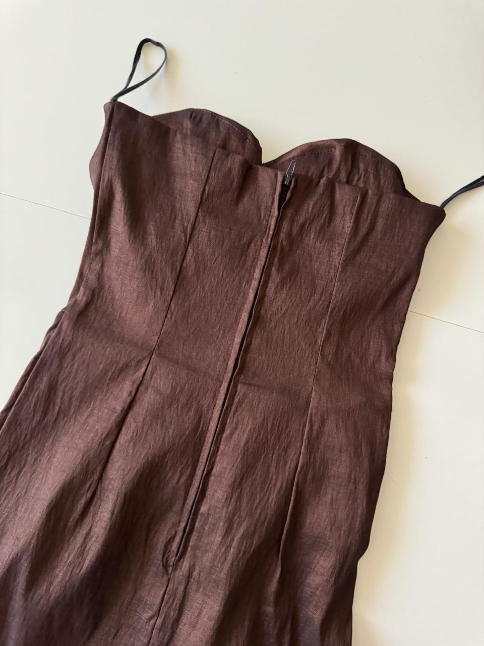 Vestido de cocktail plisado, Talla XS Mujer, 12-14 años Teen