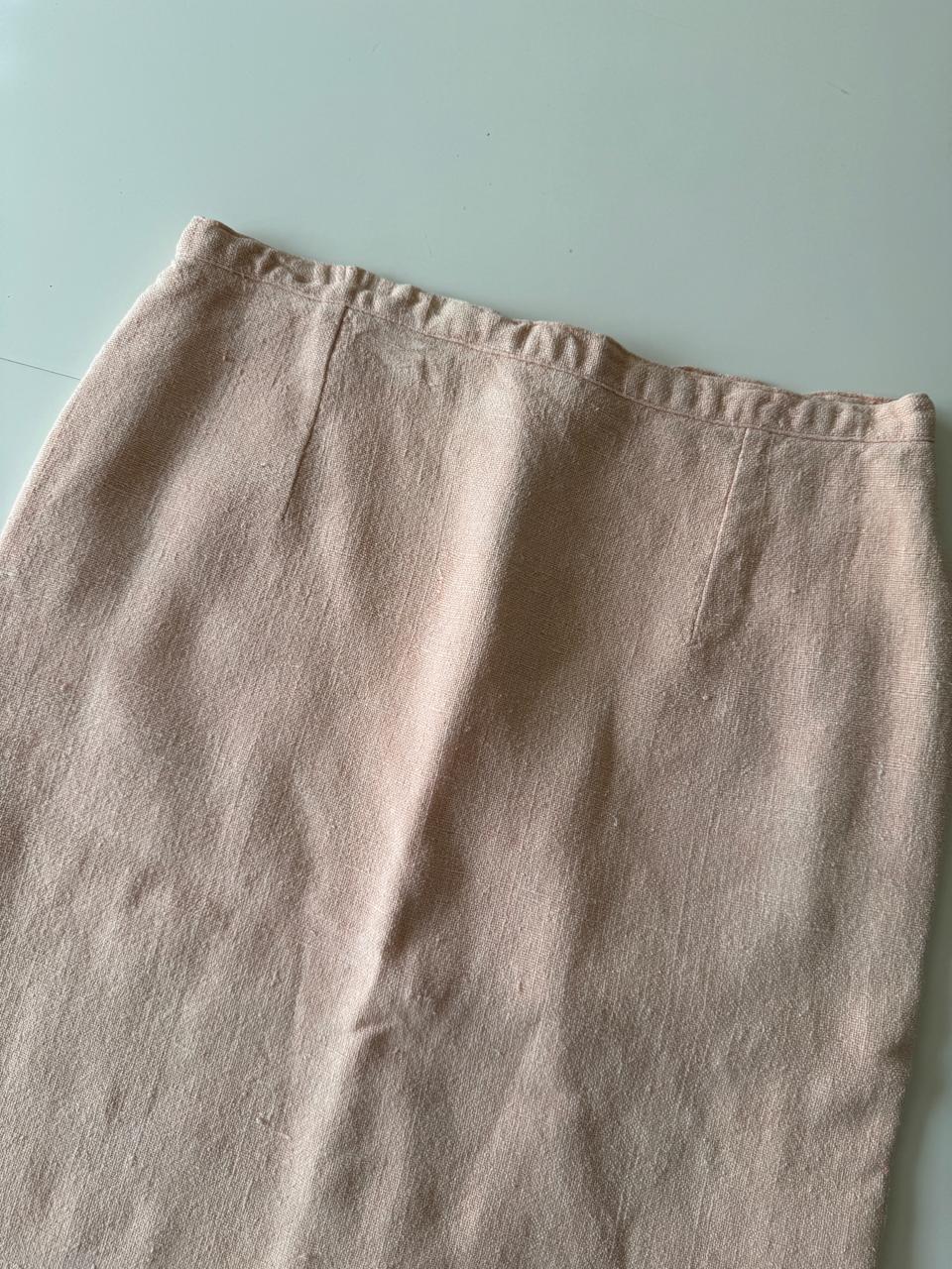 Cordinado salmón, Talla S, Mujer