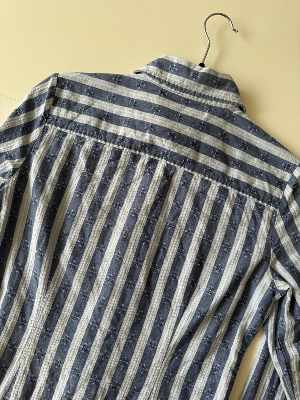Camisa manga larga de rayas, Talla S, Mujer
