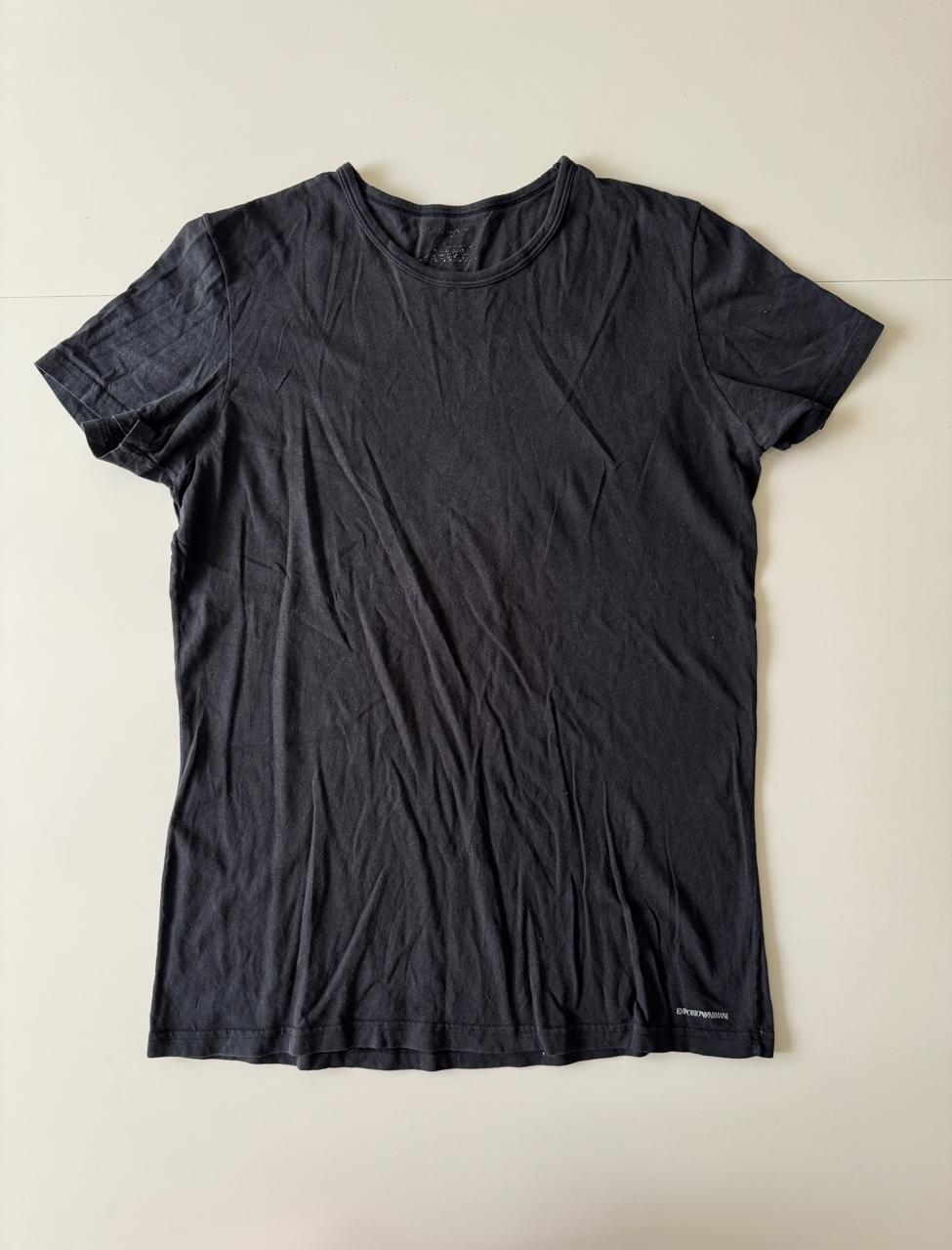 Playera basica negra, Talla S, Slim fit, Hombre